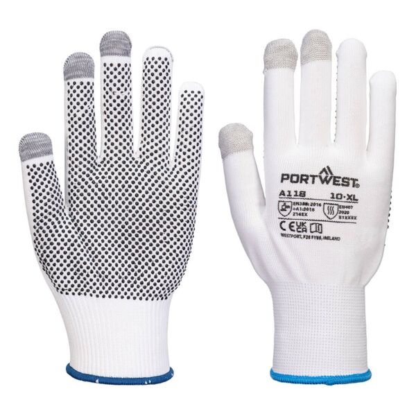 A118 Grip 13 PVC Dotted Touchscreen Glove (Pk12) Thumbnail